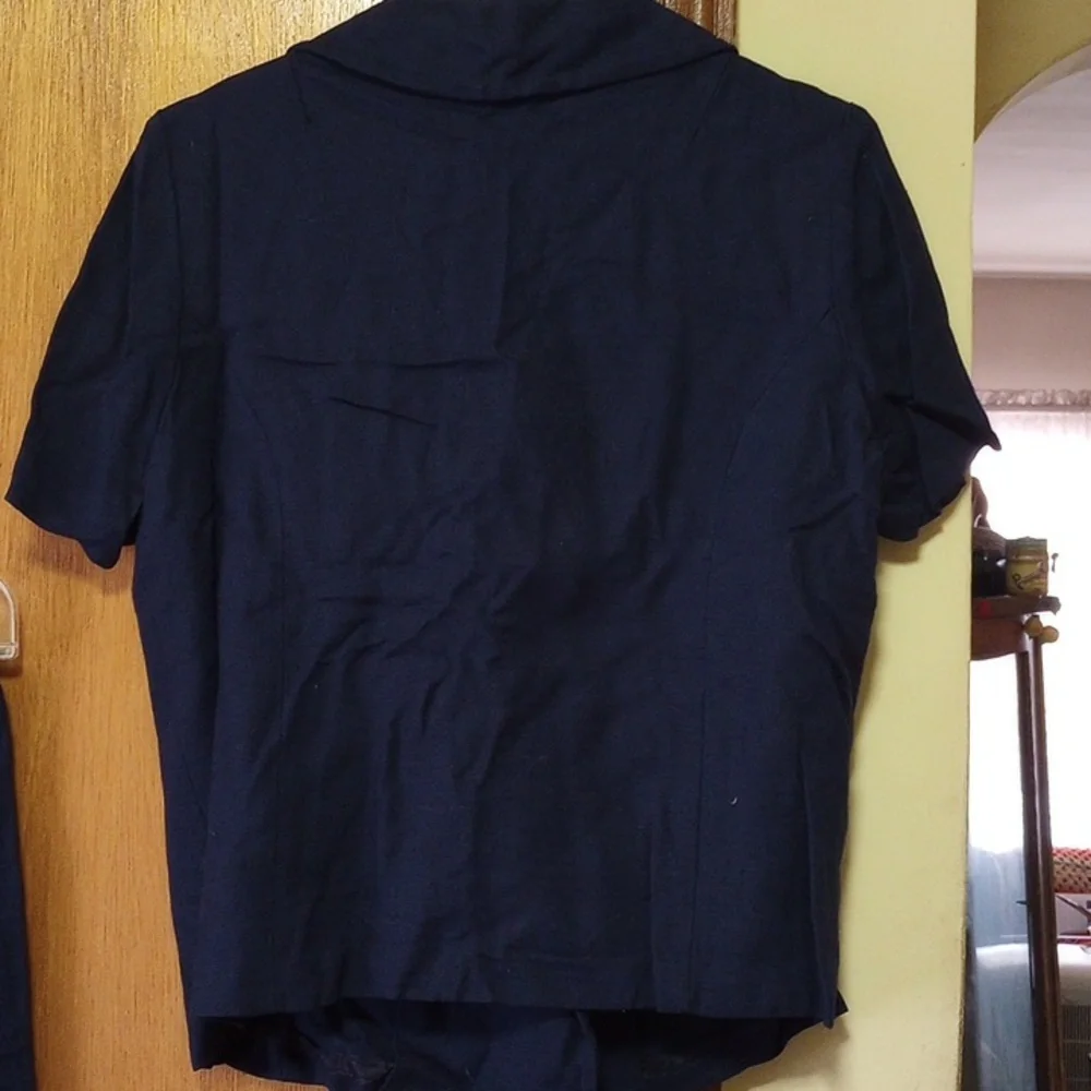 Navy Blue Women's Skirt Set_4